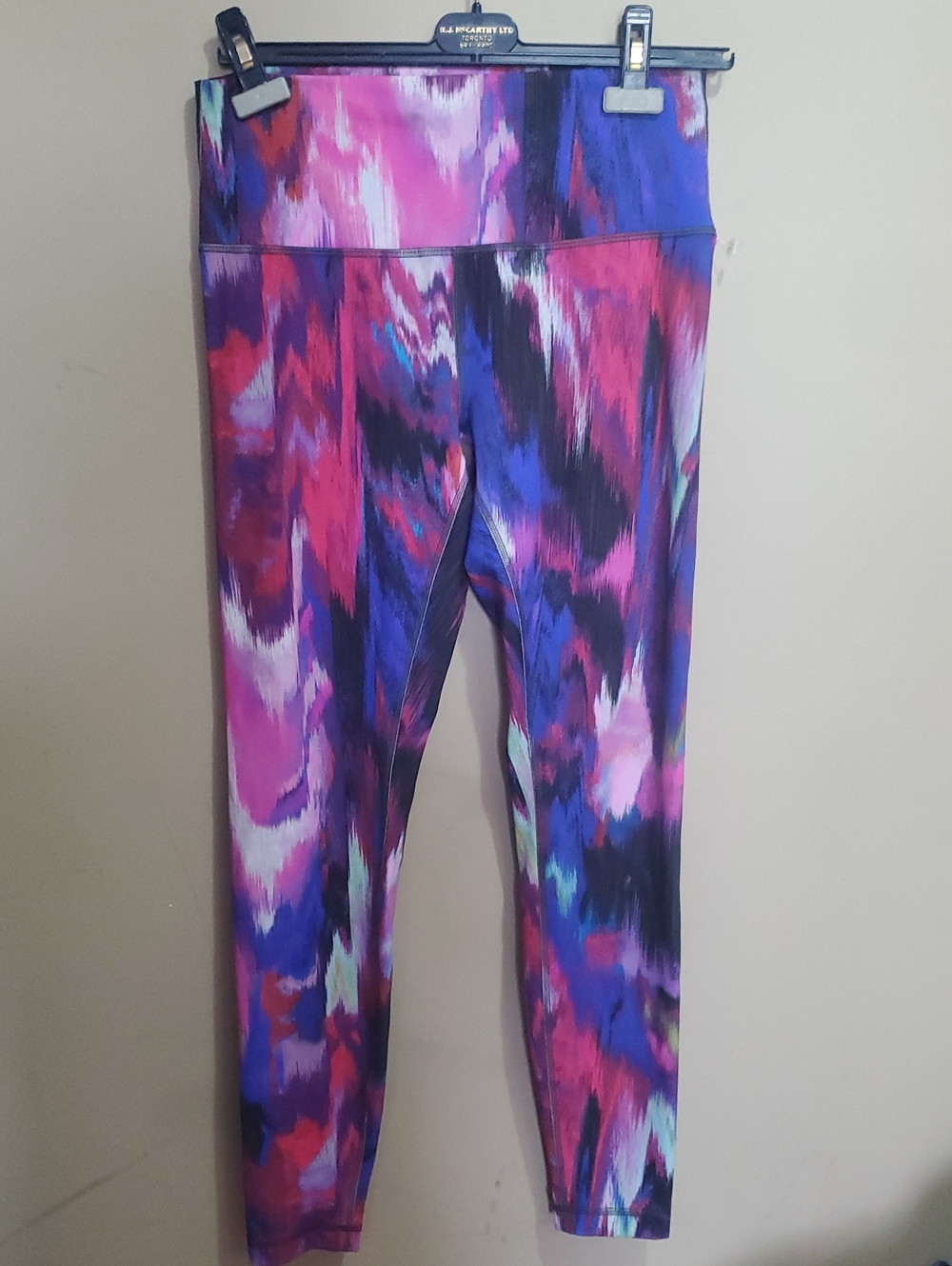 Lululemon Wunder Train HR Digital Current Pink Multi Tight Size 10